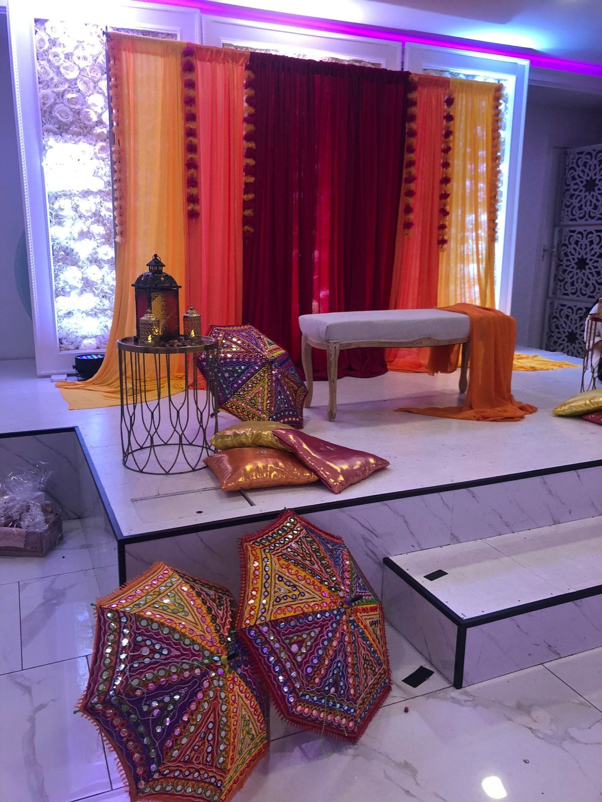 Henna Nikaah backdrop - Maak je dag bijzonder, Ophalen of Verzenden, Gebruikt, Geboorte of Huwelijk