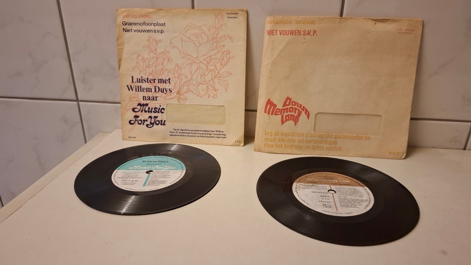 2 flexi discs, Gebruikt, 7 inch, Ophalen of Verzenden, Romantiek