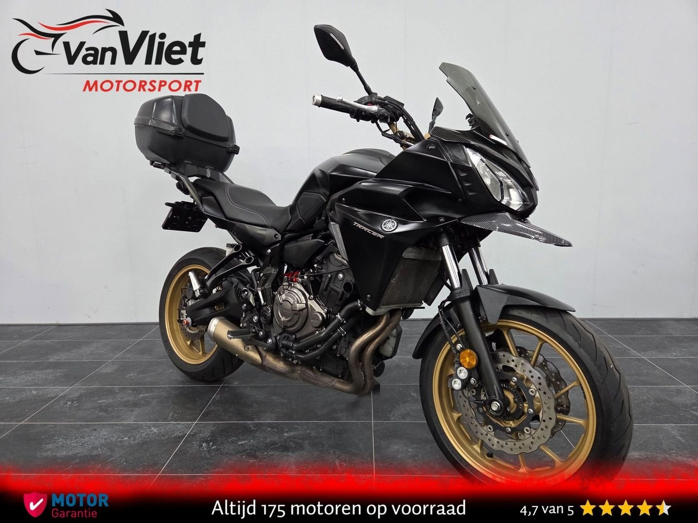 Nieuw Binnen.! Yamaha Tracer 700 Mat zwart/goud, 2 cilinders, Bedrijf, Onbekend, Toermotor