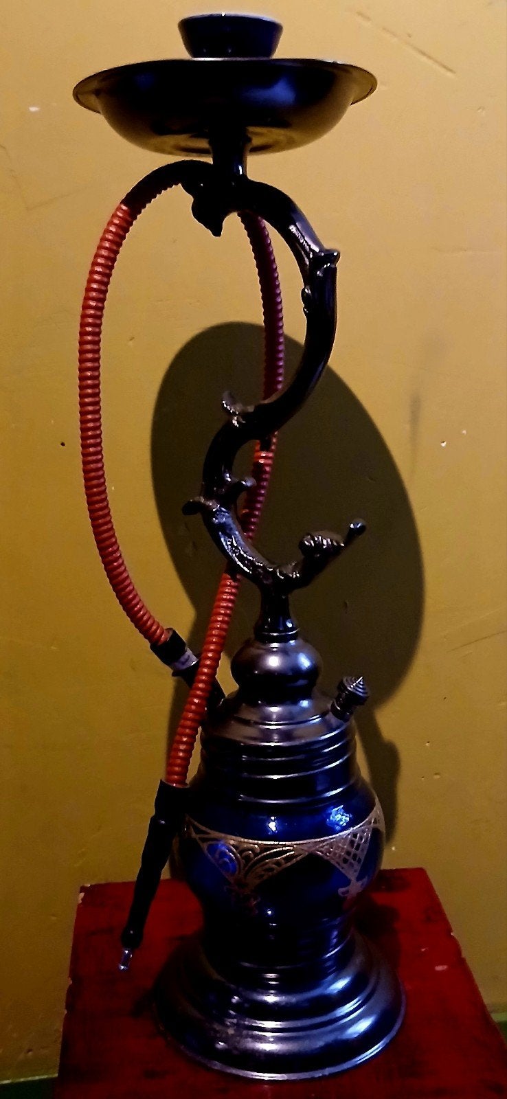 Unieke S-vormige glazen "Gekko" Shisha.(60 cm), Ophalen, Glas