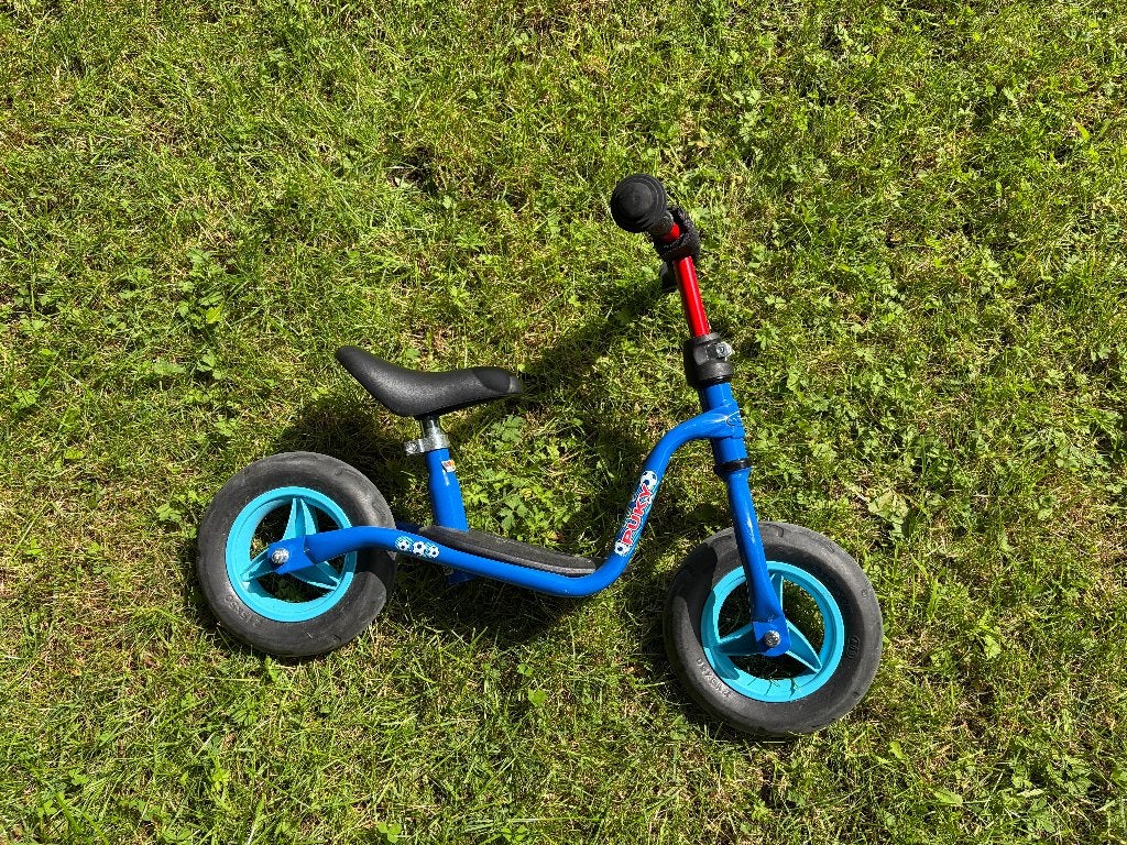 Puky loopfiets blauw, Kinderen en Baby's, Speelgoed | Buiten | Voertuigen en Loopfietsen, Ophalen, Zo goed als nieuw, Loopfiets
