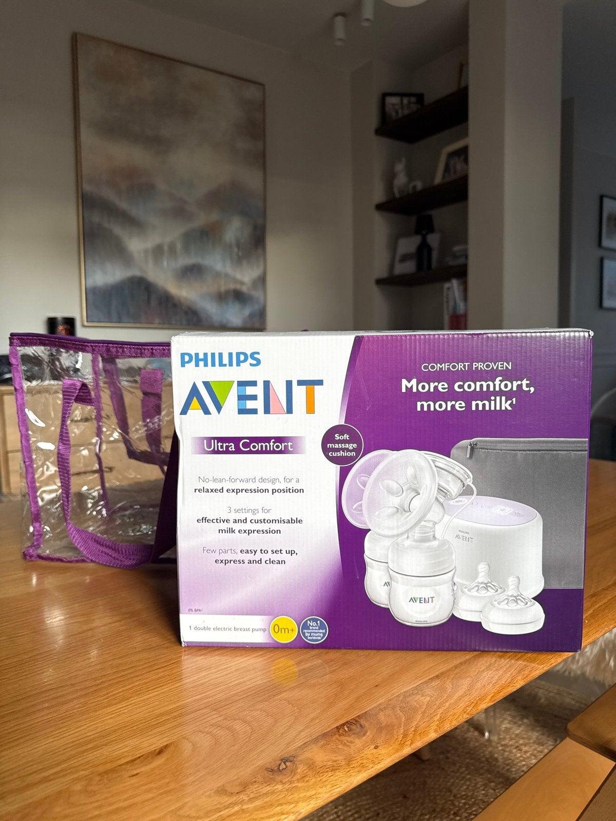 Philips Avent Ultra Comfort Dubbele Elektrische Borstkolf, Automatisch, Borstkolf, Zo goed als nieuw, Philips Avent
