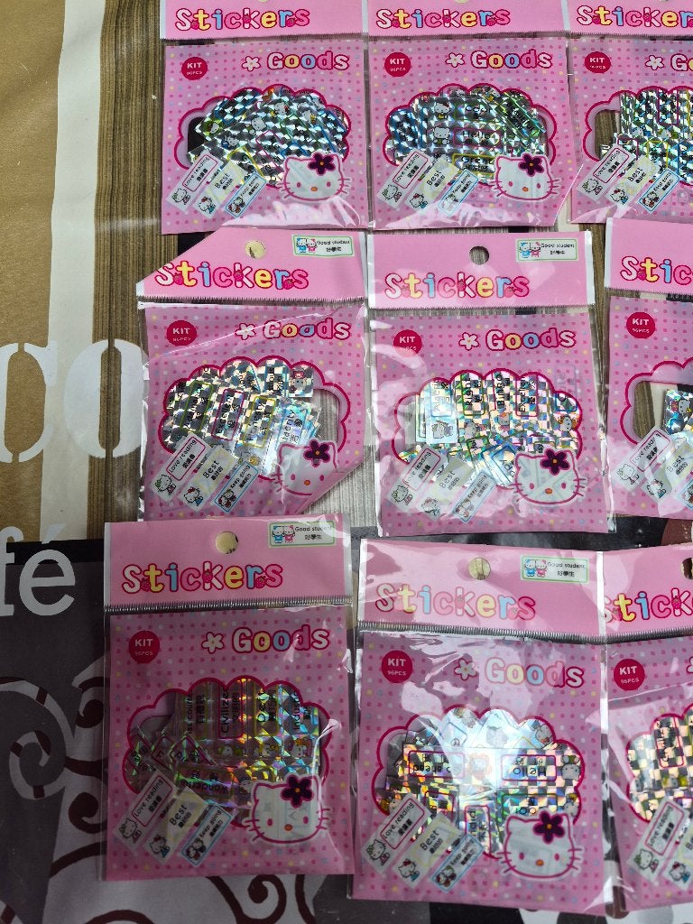 Partij Hello Kitty Naam Stickers, Verzenden, Nieuw, Sticker