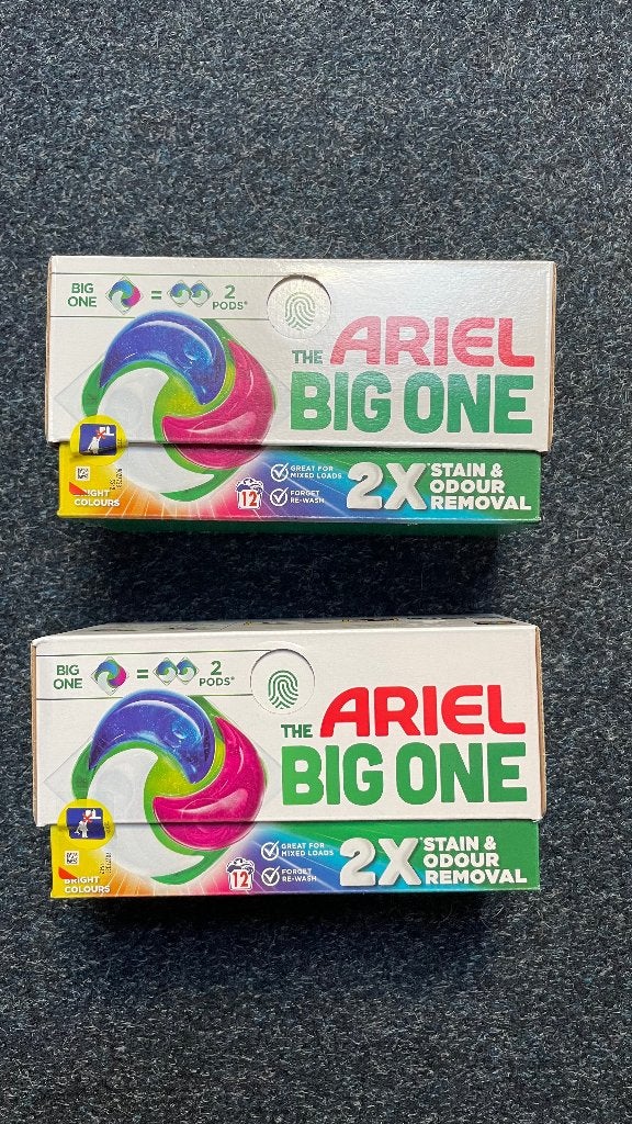 Ariel wasmiddel big pods 2x 12 NIEUW in gesloten verpakking, Ophalen of Verzenden, Overige typen