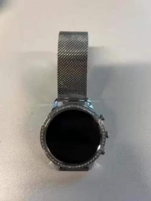 ZGAN! Dames smartwatch waterproof zilver mist oplader €7,99, Ophalen of Verzenden, Zo goed als nieuw, Zilver, Android