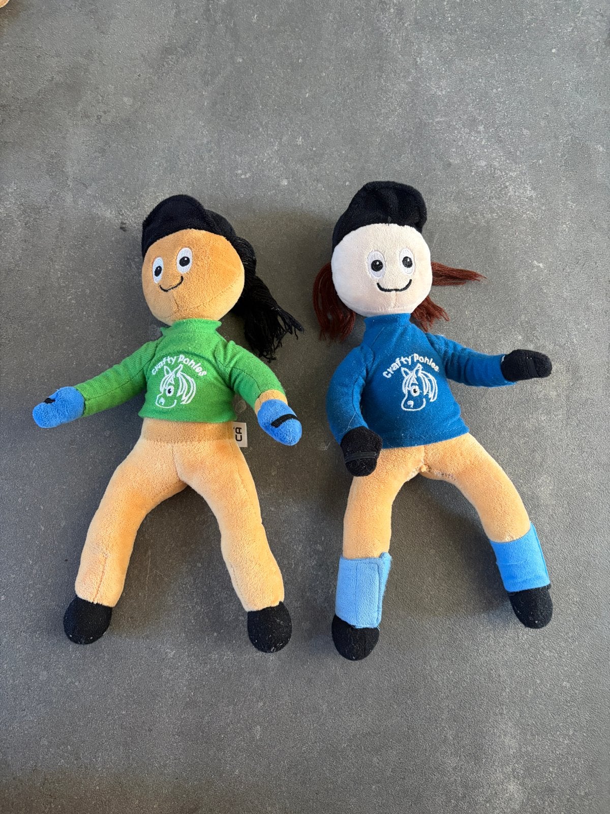 Crafty Ponies knuffelpoppen - set van 2, Ophalen, Gebruikt, Overige merken, Overige karakters
