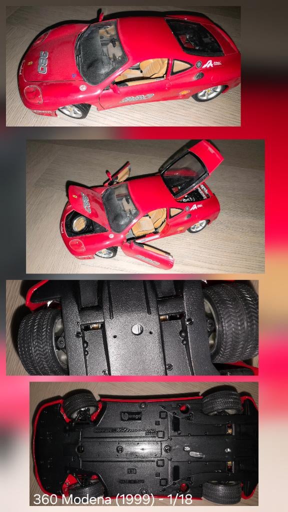 Bburago Ferrari 360 Modena nummer 360 (1999), Ophalen of Verzenden, Gebruikt, Auto, Bburago