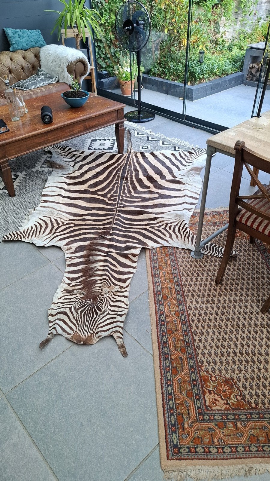 Zebra huid., Ophalen, Gebruikt