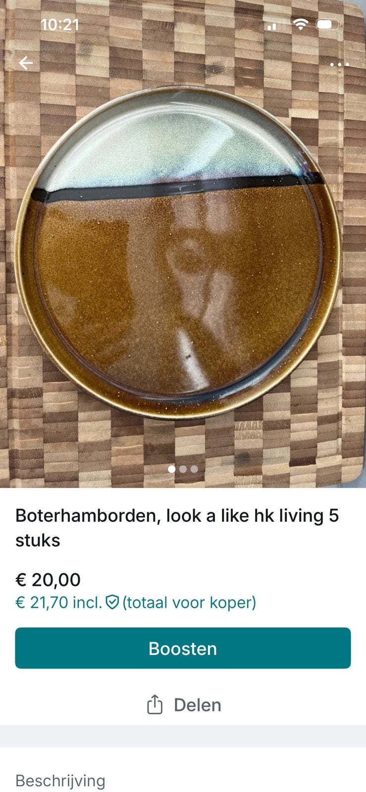 Boterhambordjes, Ophalen, Keramiek, Zo goed als nieuw, Bord(en)