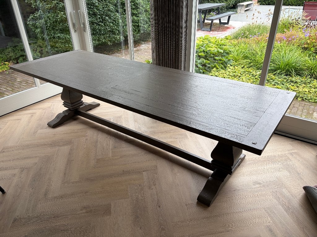 Lange klooster tafel, Huis en Inrichting, Ophalen, Gebruikt, 200 cm of meer, 50 tot 100 cm