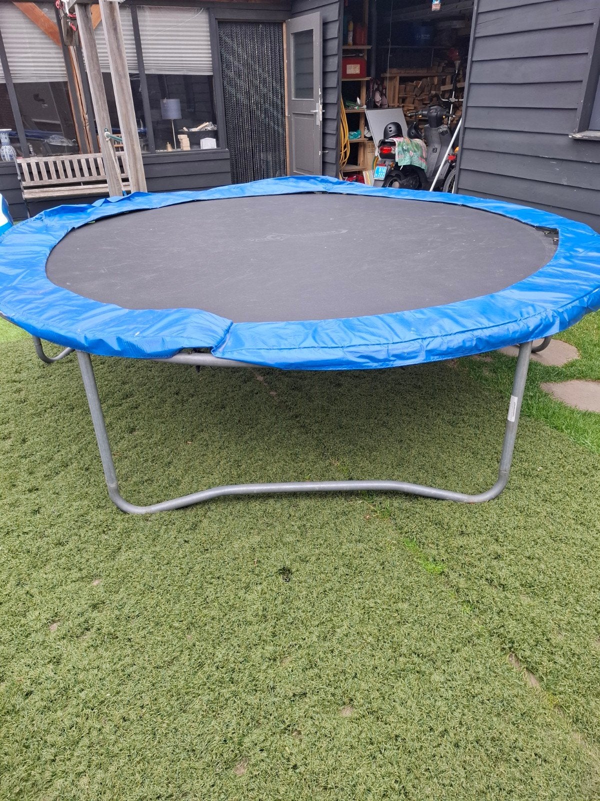 Deze trampoline met een doorsnede van 3 meter is gebruikt, m, Ophalen, Gebruikt
