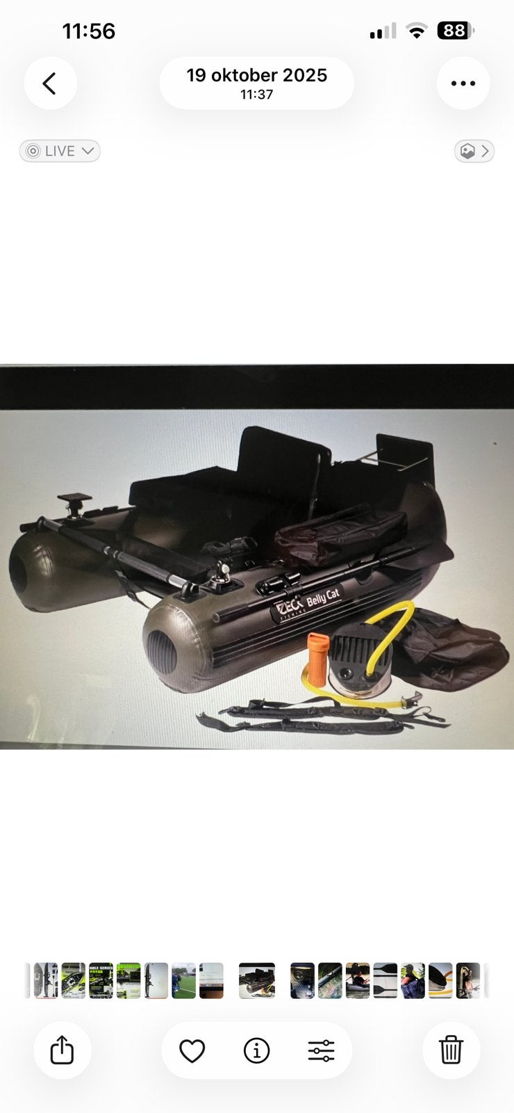 COMPLETE ZECK BELLYBOAT ZGAN BIEDEN VANAF € 1195.00, Ophalen, Zo goed als nieuw