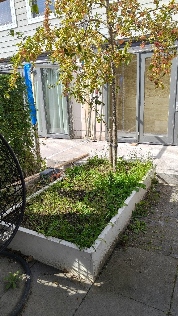 Plantenbak, Tuin en Terras, Ophalen, 100 cm of meer, Zo goed als nieuw, Metaal