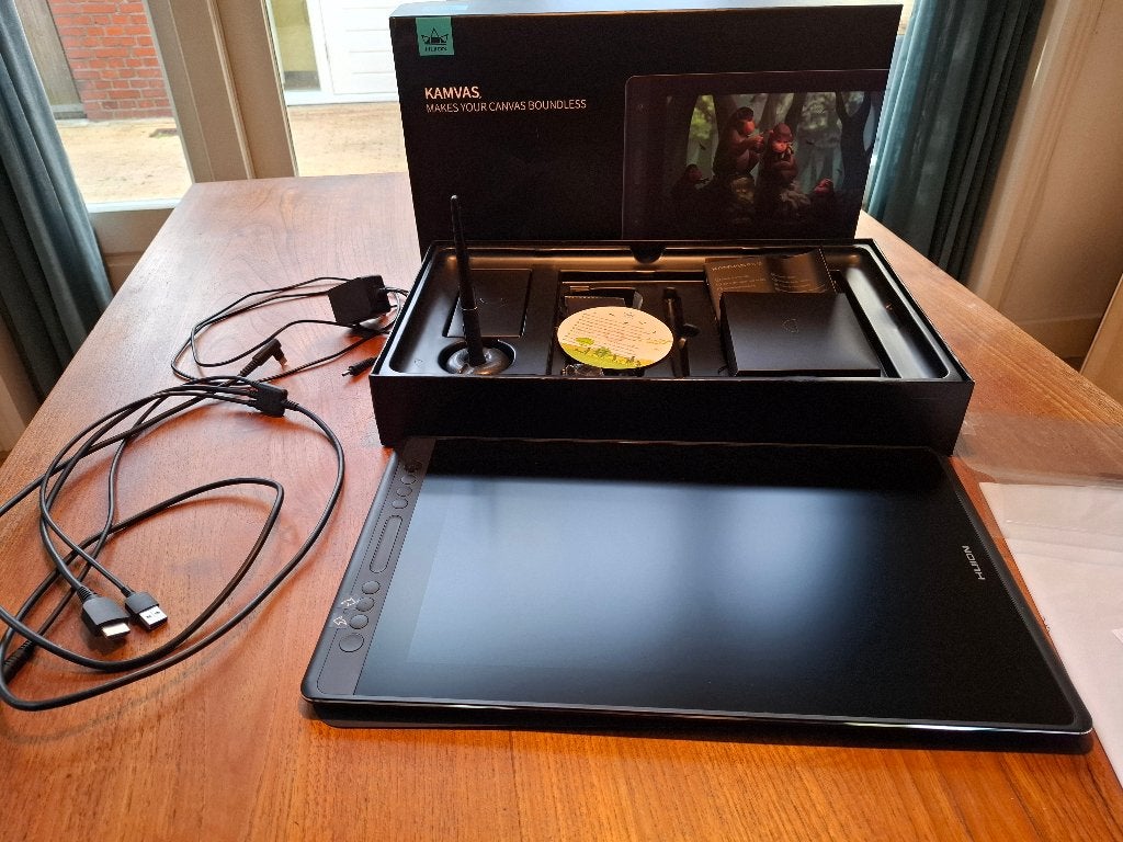 Huion Kamvas Pro 16 premium, Computers en Software, Ophalen of Verzenden, Zo goed als nieuw, Bedraad, HUION