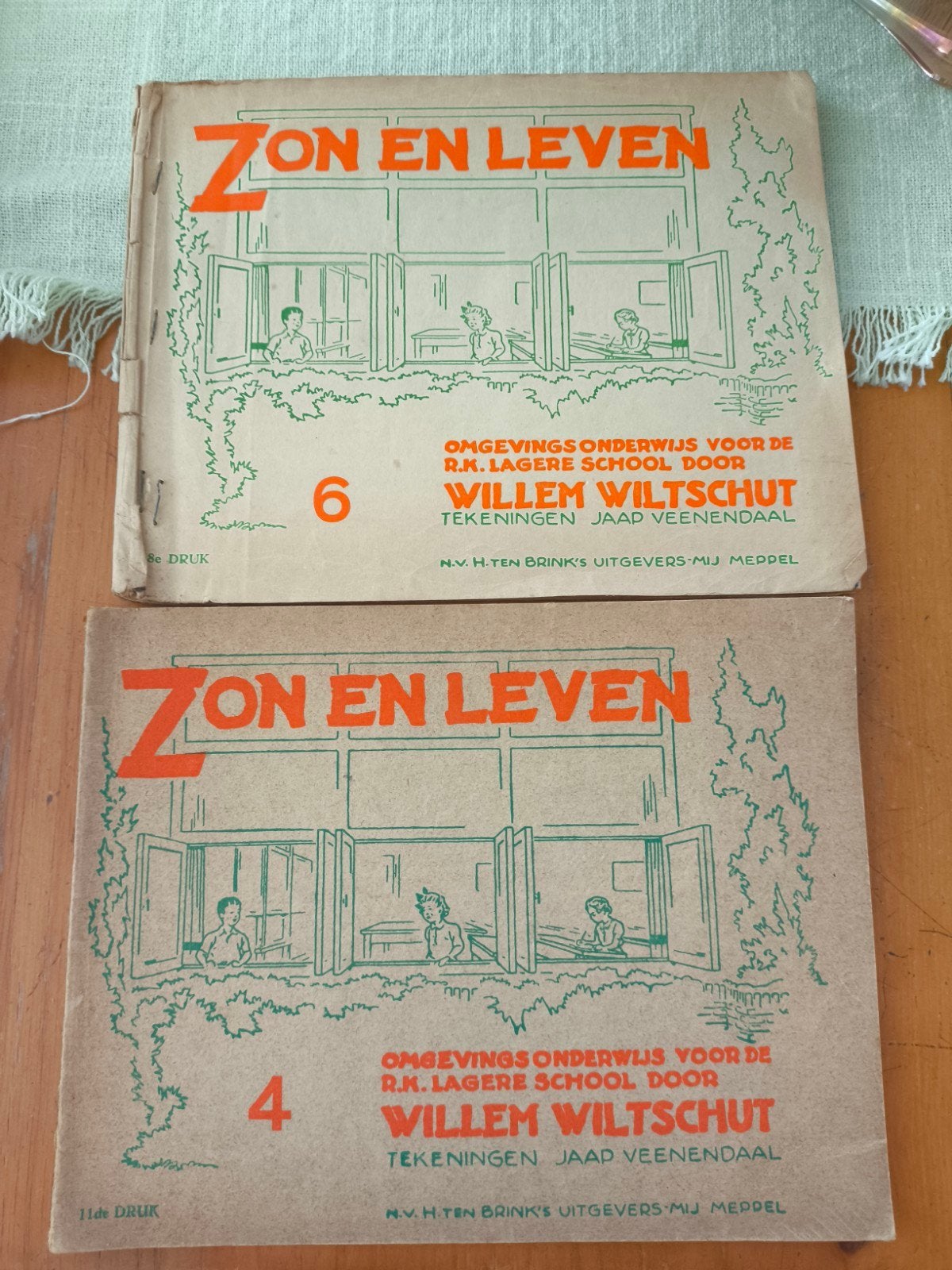 Zon en Leven - Omgevingsonderwijs Lagere School (2 delen), Gelezen, Overige vakken, Ophalen of Verzenden, Willem Wiltschut