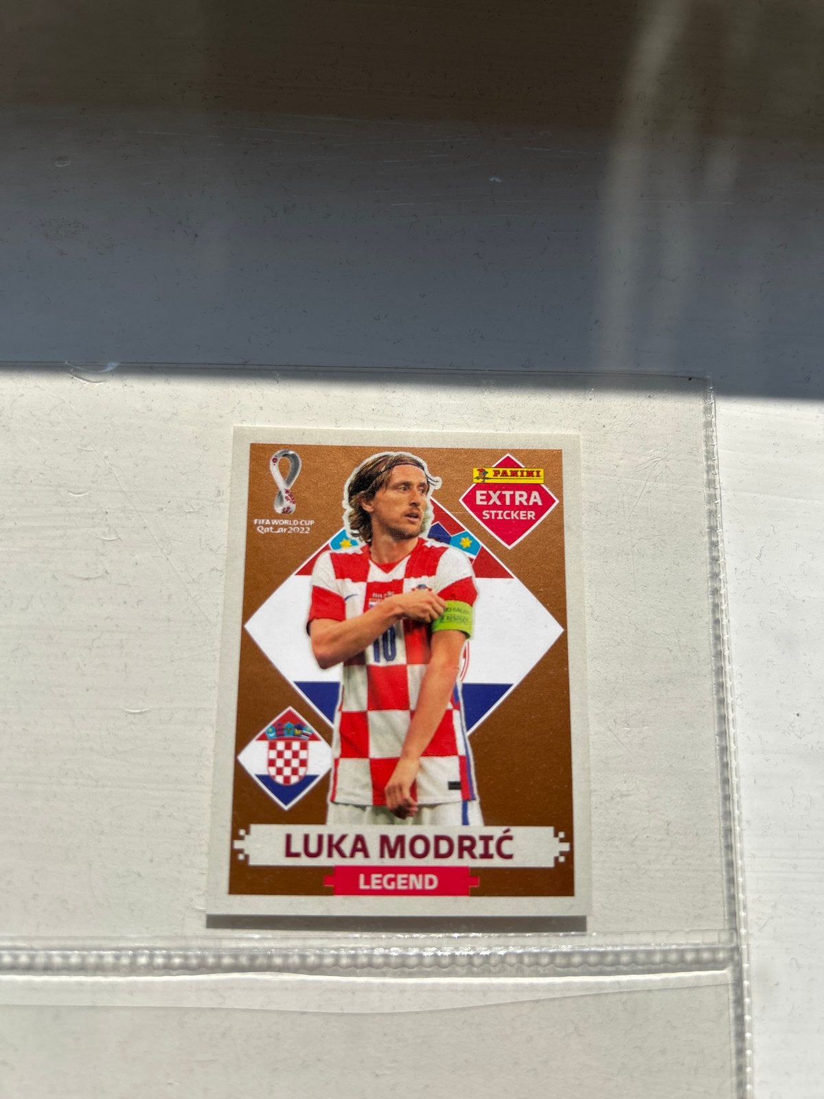 2022 Panini Fifa World Cup - Bronze Luka Modric, Ophalen of Verzenden, Nieuw, Sport