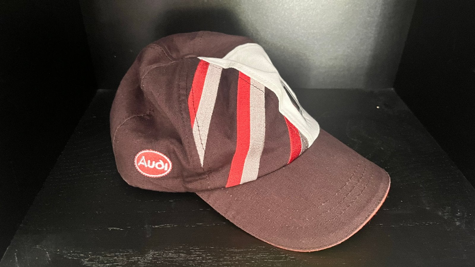 Vintage Kinderpet Audi Sport Quattro - Bruin, Audi, Ophalen of Verzenden, Pet, Nvt