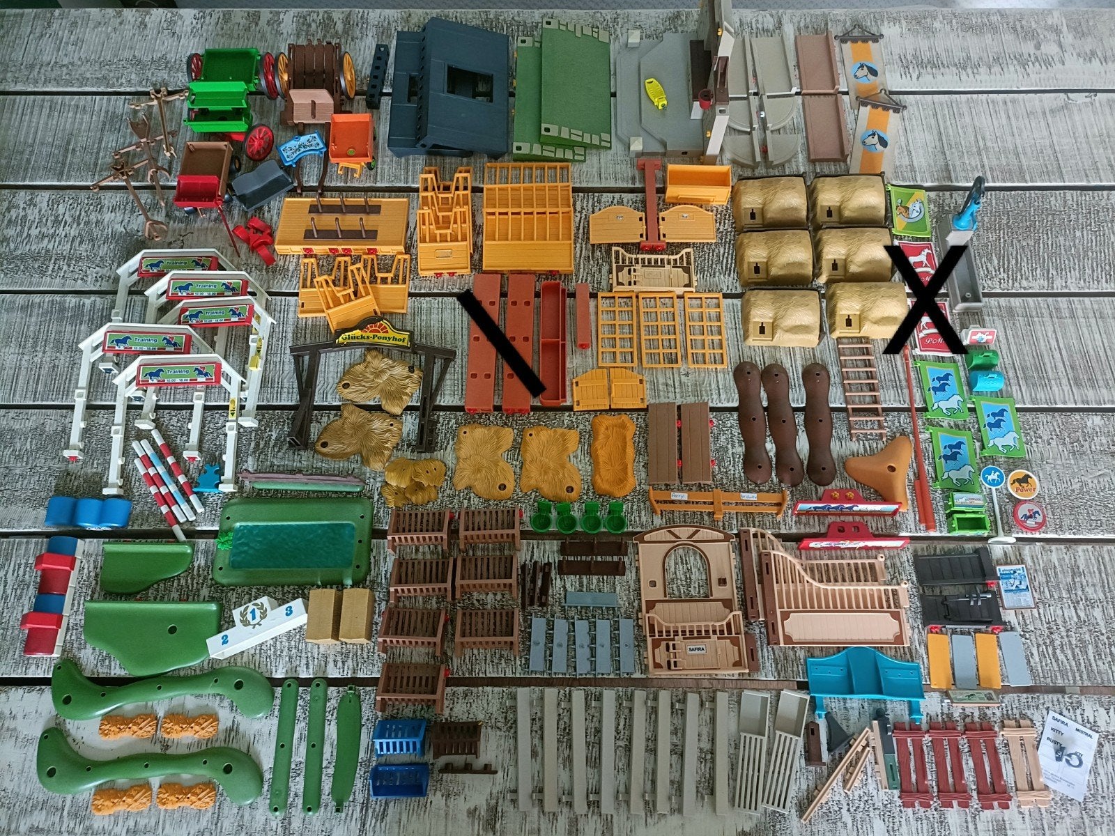 Restpartij/onderdelen Playmobil paarden/manege sets, Ophalen of Verzenden, Gebruikt, Losse onderdelen, Overige typen