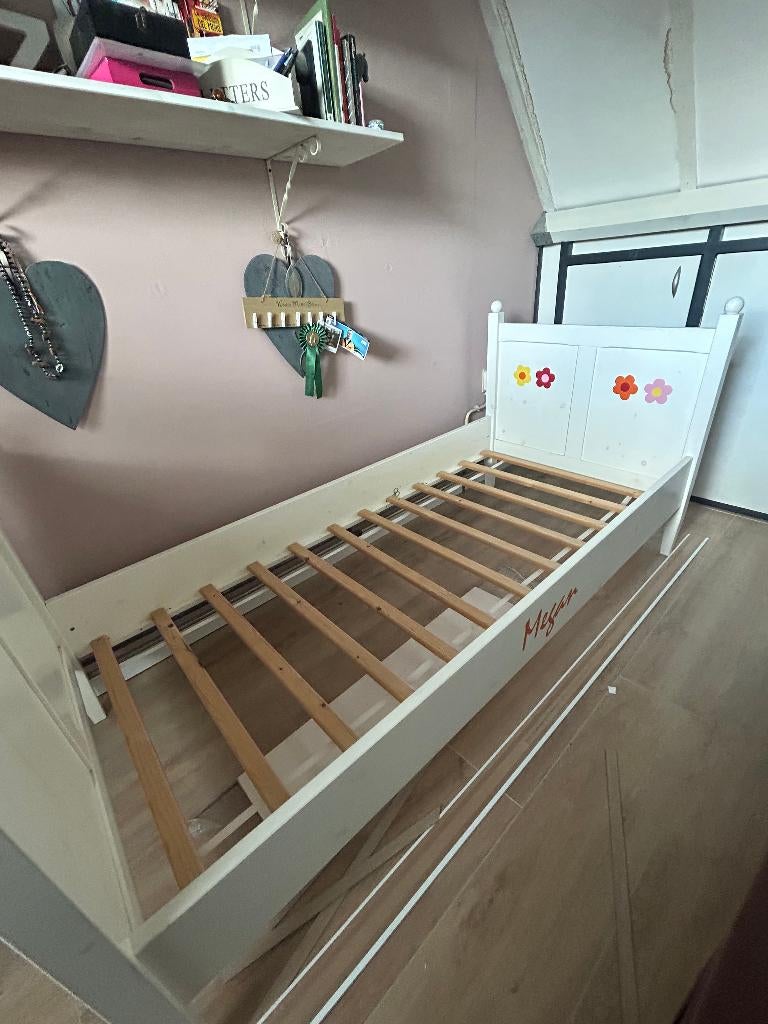 Bed, Ophalen, 85 tot 100 cm, Gebruikt, Lattenbodem