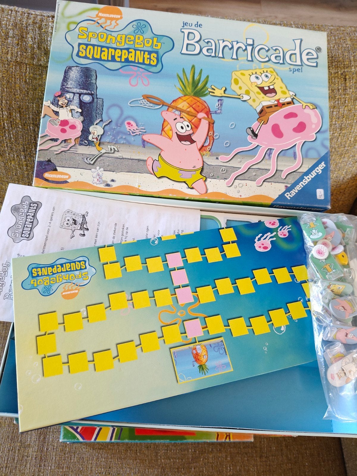 SpongeBob SquarePants Barricade Spel van Ravensburger, Drie of vier spelers, Ophalen of Verzenden, Zo goed als nieuw, Ravensburger