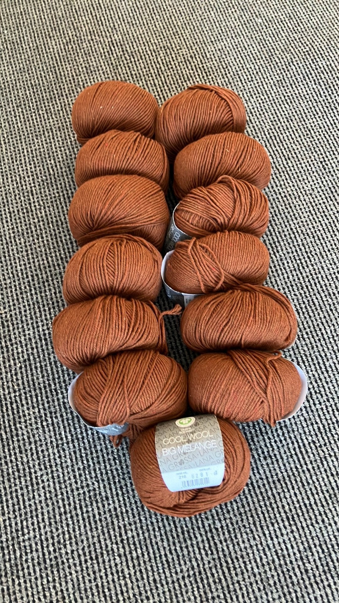Lana Grossa breiwol Cool Wool Big Melange, Ophalen of Verzenden, Zo goed als nieuw, Breien of Haken, Wol of Garen