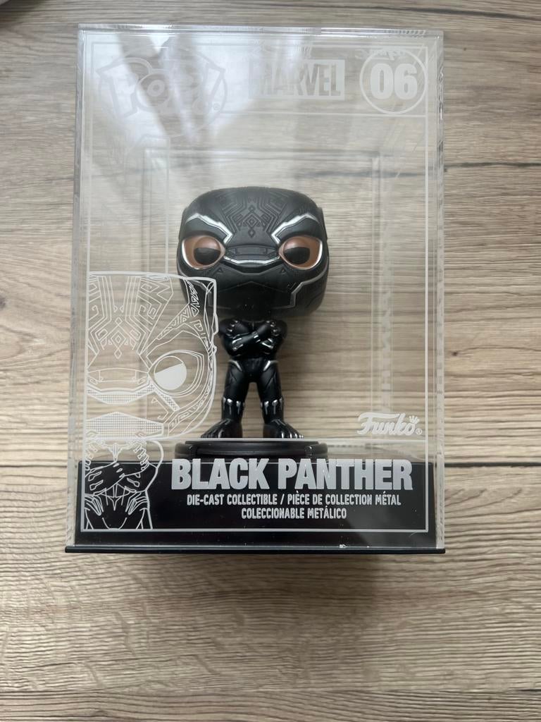 Funko Pop! Die-Cast Black Panther Marvel 06, Ophalen of Verzenden, Zo goed als nieuw