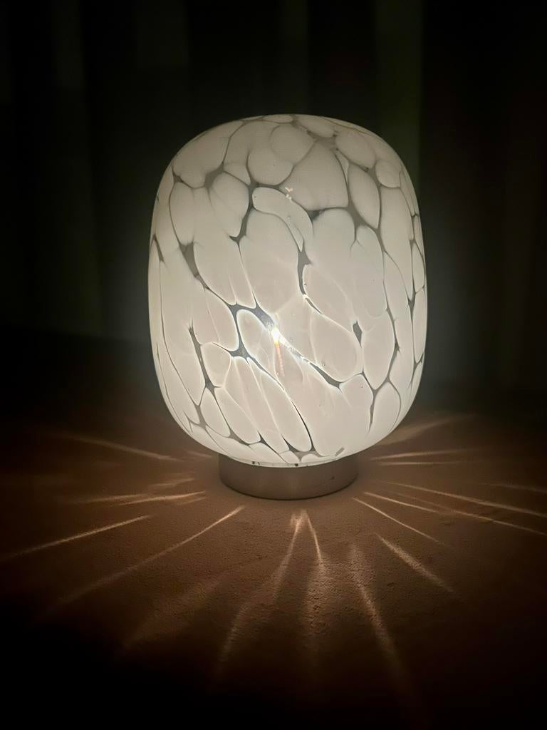Witte lamp met gouden rand, Ophalen of Verzenden, Nieuw