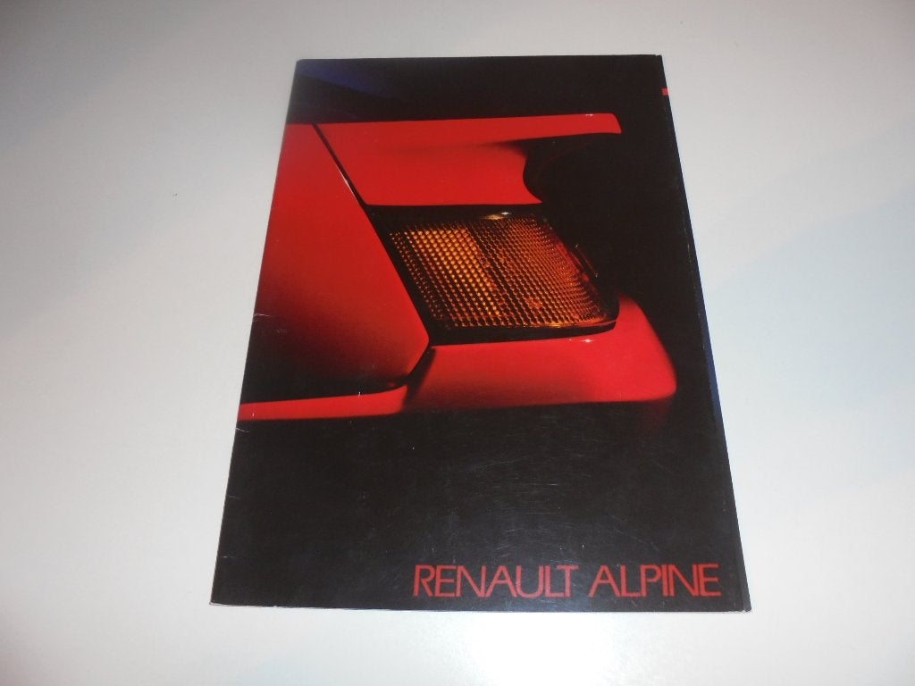 brochure Renault Alpine  1985, Ophalen of Verzenden, Zo goed als nieuw, Renault