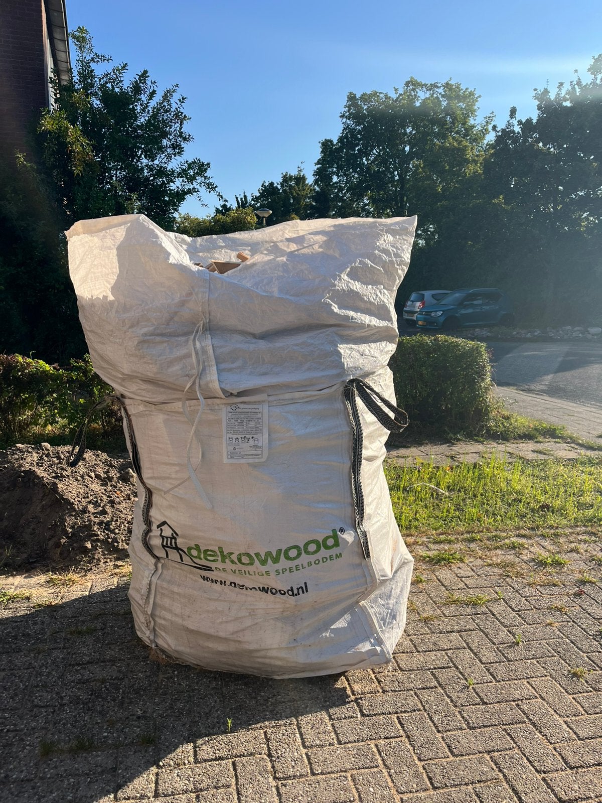 Grote big bag met brandhout!, Tuin en Terras, 6 m³ of meer, Ophalen, Blokken