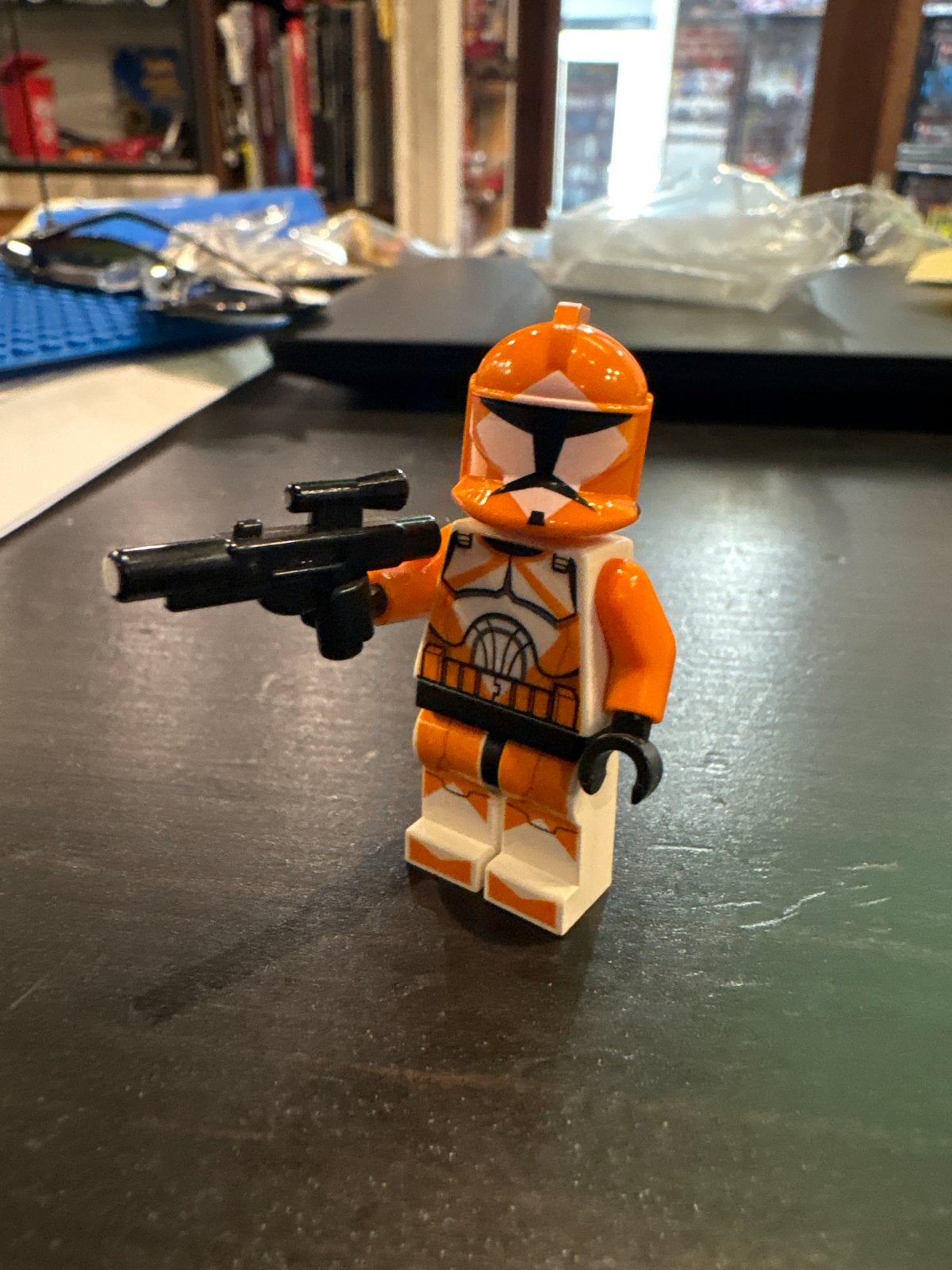 LEGO Star Wars SW0299 Clone Trooper (Orange), Ophalen of Verzenden, Gebruikt, Overige merken
