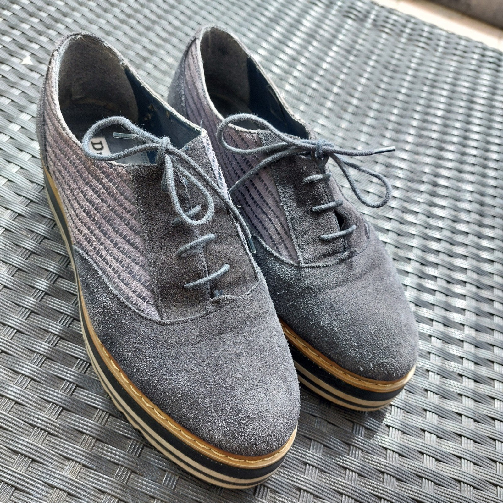 Dune London veterschoenen - Maat 37, Kleding | Dames, Overige typen, Ophalen of Verzenden, Dune London, Grijs