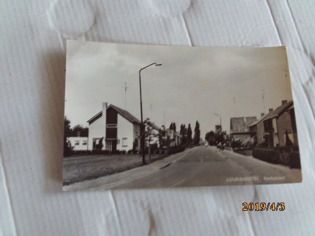 oude ansichtkaart luijkgestel - kerkstraat, Verzamelen, Ansichtkaarten | Nederland, Ophalen of Verzenden, 1980 tot heden, Gelopen