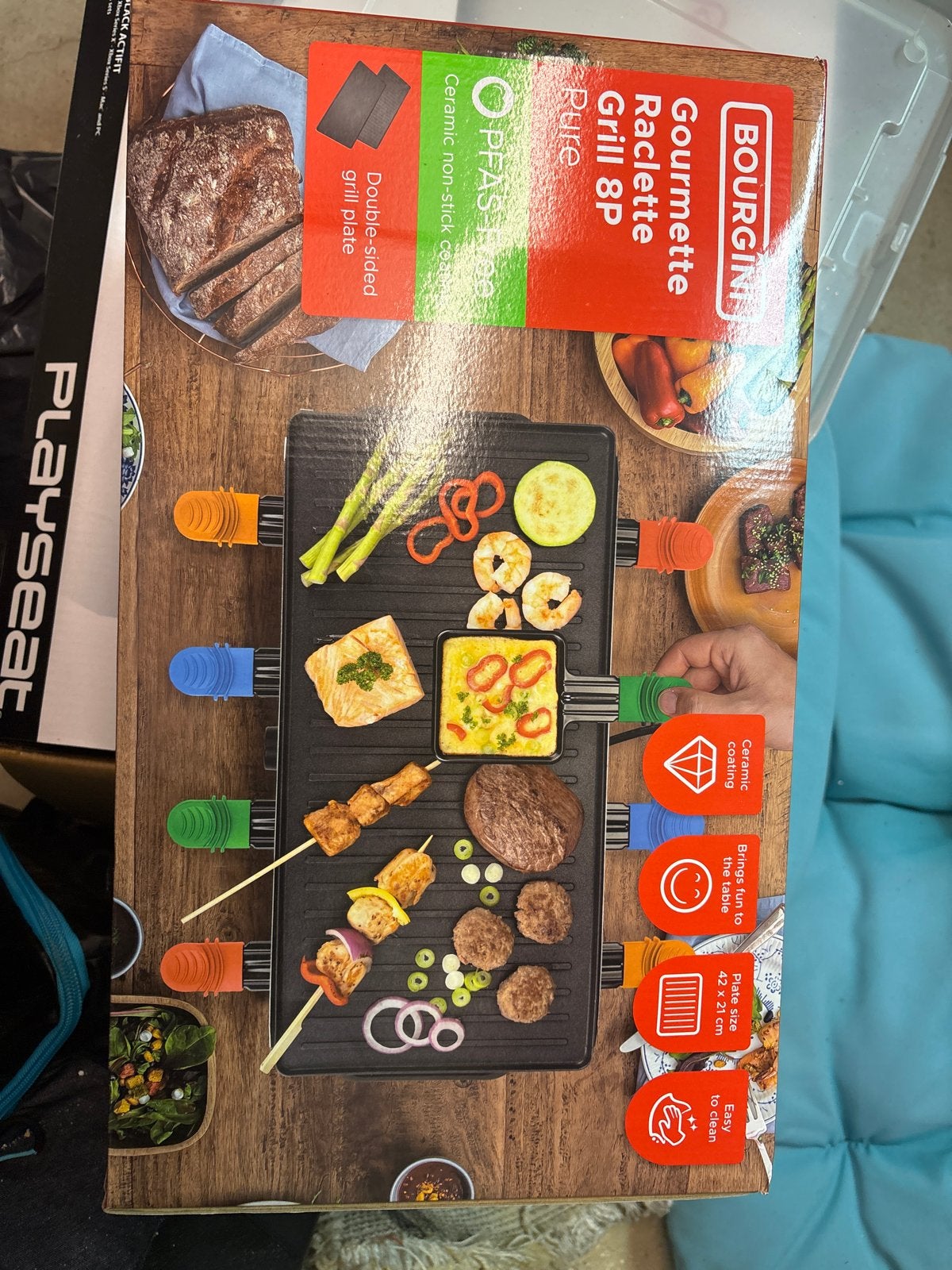 BOURGINI Gourmet Raclette Grill 8P - Nieuw in doos, Ophalen, Nieuw