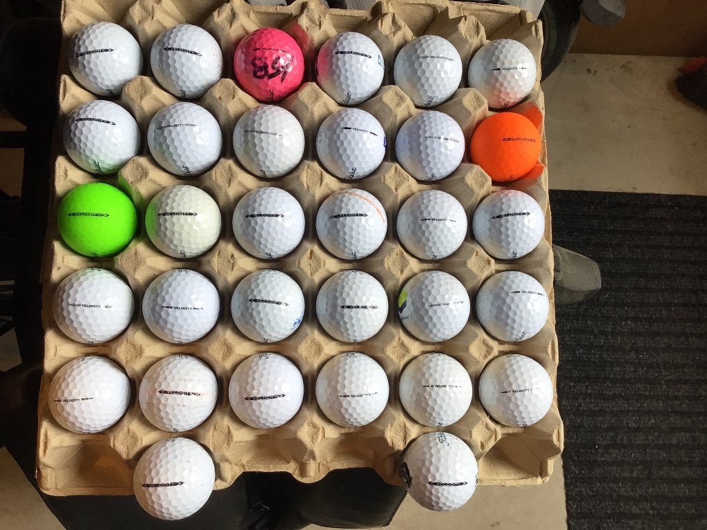 Titleist Velocity AAA kwaliteit, Sport en Fitness, Golf, Ophalen of Verzenden, Gebruikt, Bal(len), Overige merken