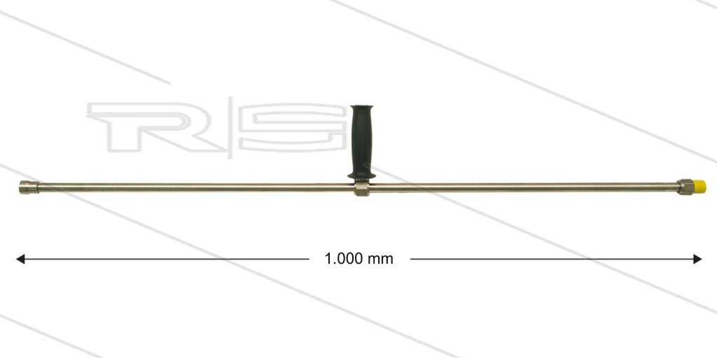 RVS Hogedruk Lans 1000mm Met Comfort Grip, Verzenden