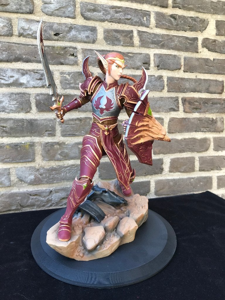 Lady Liadrin – 35 cm – Handgeschilderd & 3D‑geprint, Ophalen, Nieuw, Fantasy