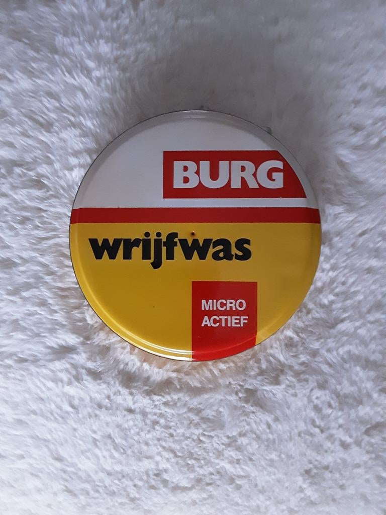 BURG , ALKMAAR , WRIJFWAS Blikje., Ophalen of Verzenden, Gebruikt, Overige