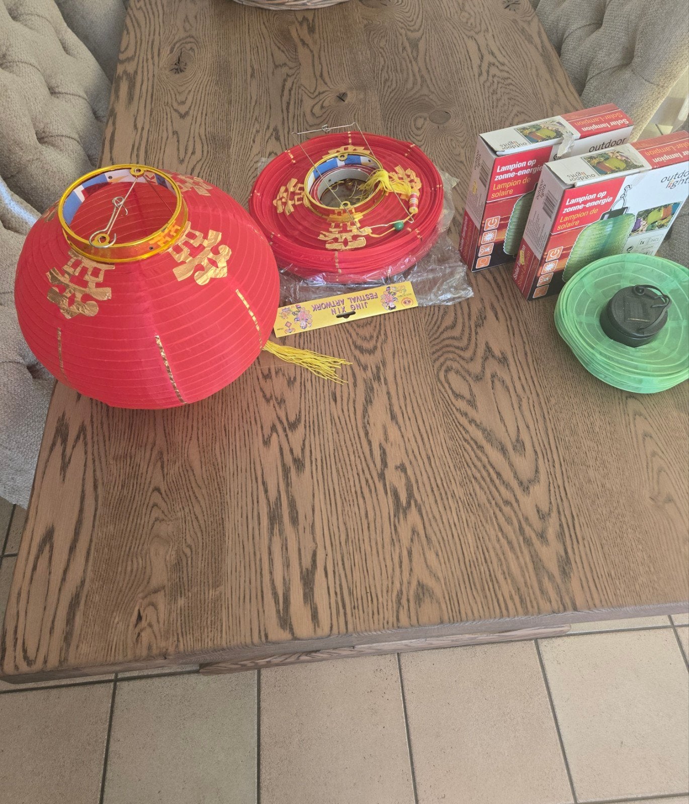 Chinese lampionnen en solar lampionnen, Meerkleurig, Nieuw, Ophalen of Verzenden, Oosters