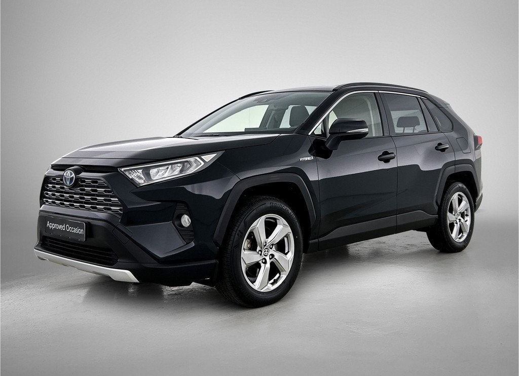 Toyota RAV4 2.5 Hybrid AWD Active (bj 2021, automaat), 12 maanden, Stof, Gebruikt, Zwart