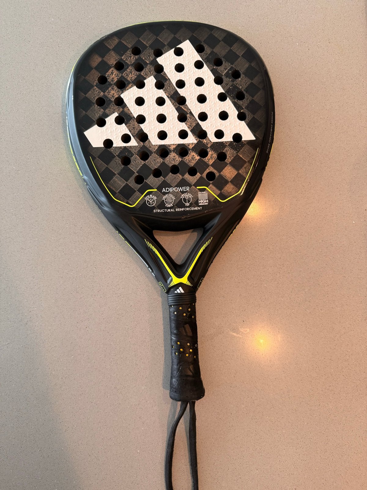Adidas Adipower 3.2 Padel Racket - Krachtig voor linkshandig, Ophalen, Gebruikt