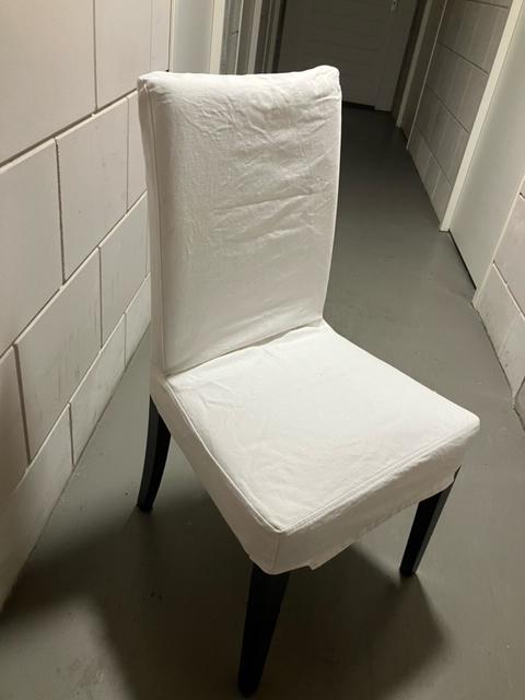 4 eetkamerstoelen, Huis en Inrichting, Stoelen, Ophalen, Gebruikt, Wit, Vier