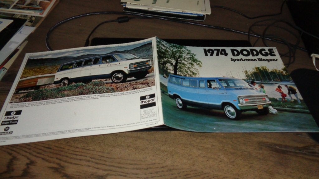 USA Folder DODGE SPORTMAN WAGONS   1974, Verzenden, Nieuw, Overige merken