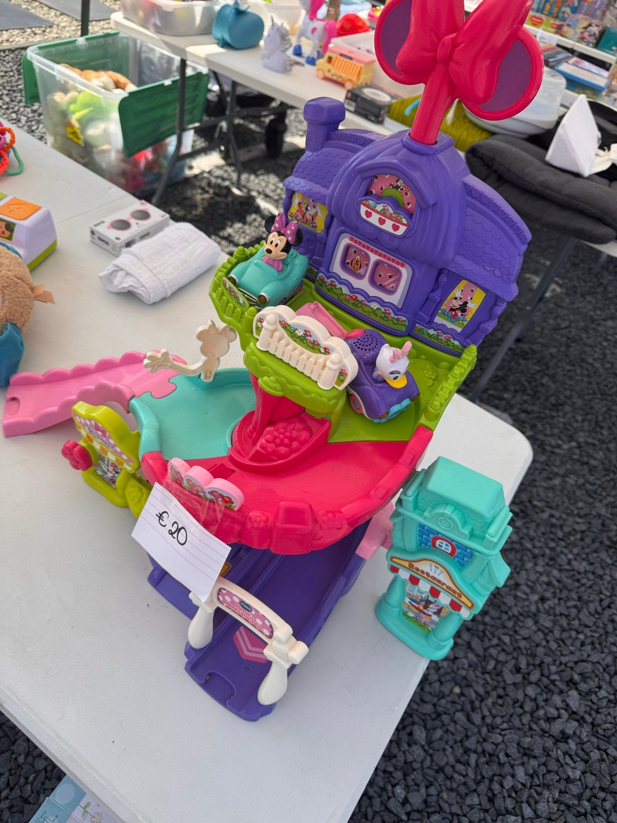 VTech Toet Toet Auto's Minnie Mouse Huis Autobaan, Ophalen, Gebruikt