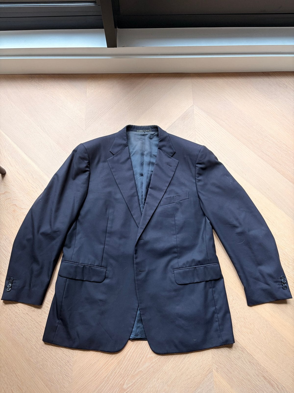 Corneliani Super 150's colbert - Donkerblauw, Ophalen, Gedragen, Overige maten, Blauw