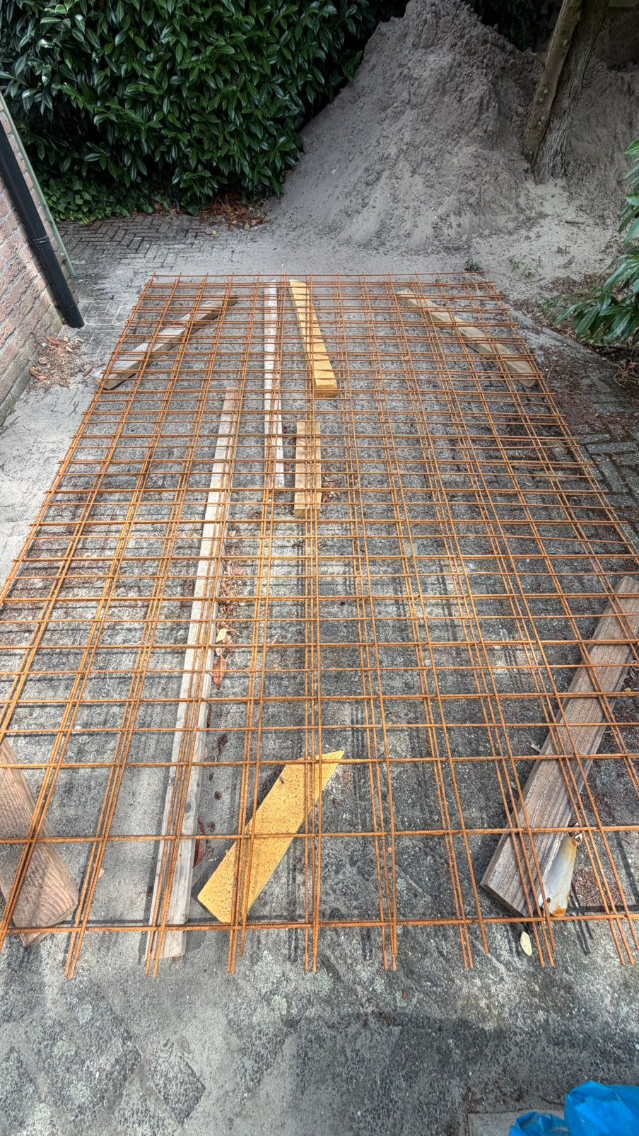 Beton netten/bouwstaalmatten en dekkingblokjes, Doe-het-zelf en Verbouw, Metalen, Ophalen, Nieuw, IJzer