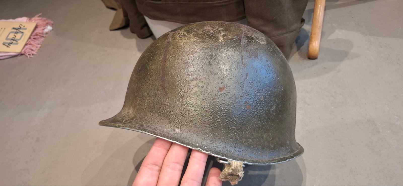 m1 helm ww2 us, Ophalen of Verzenden, Amerika, Helm of Baret
