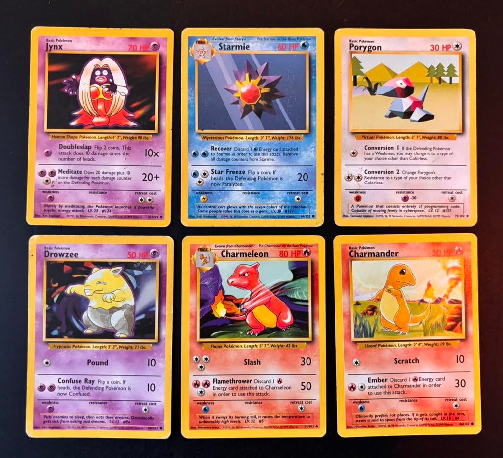 Base set cards, Ophalen of Verzenden, Zo goed als nieuw, Meerdere kaarten
