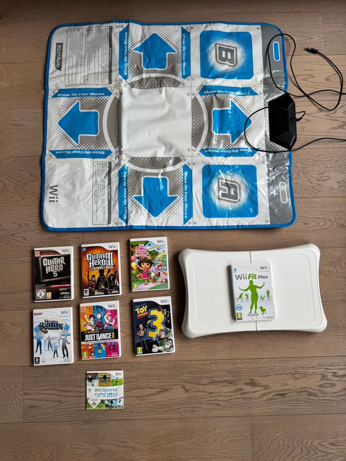 Nintendo Wii 8 games + Balance board + Dance Mat, Ophalen, Gebruikt, Overige genres, 2 spelers