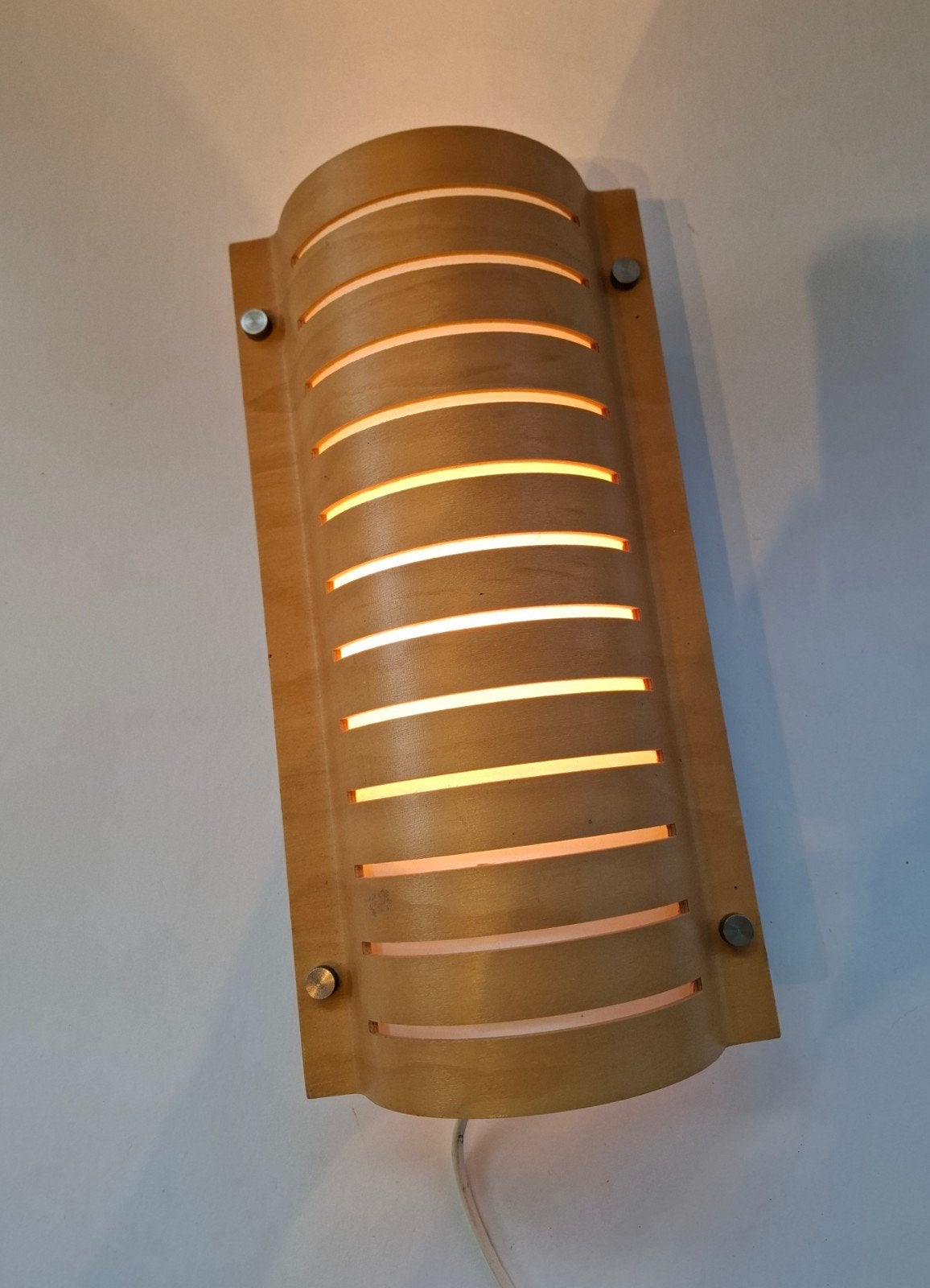 Vintage Ikea Strimma Wandlamp, Huis en Inrichting, Lampen | Wandlampen, Hout, Kunststof, Metaal, IKEA, Ophalen