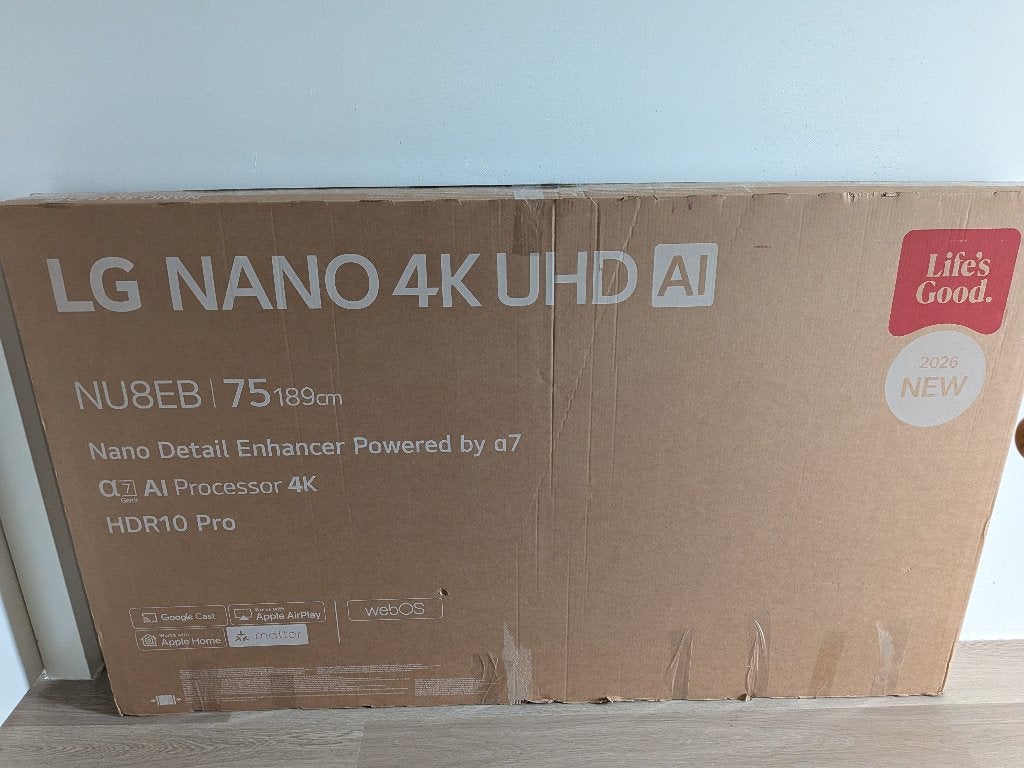 LG 75 inch 4K tv nieuw in doos met garantie!, Audio, Tv en Foto, Televisies, Ophalen, LED, 50 Hz, Nieuw